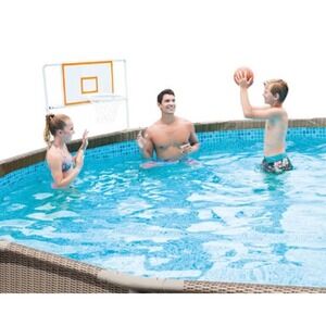 Summer Waves Basketball Set with Basketball Hoop for Framed Pools. NIB